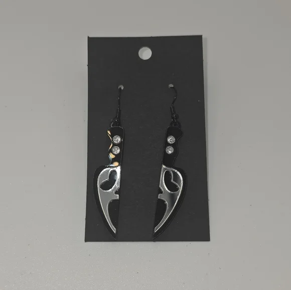 Ghostface Scream Knife Earrings Handmade Hypoallergenic BUNDLE & OFFER TO SAVE - Picture 1 of 4